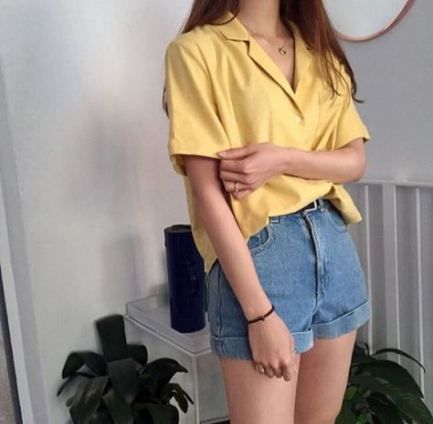 New Style Fashion Summer Outfits High Waisted Shorts Ideas - New Style Fashion Summer Outfits High Waisted Shorts Ideas -   9 style Summer korean ideas