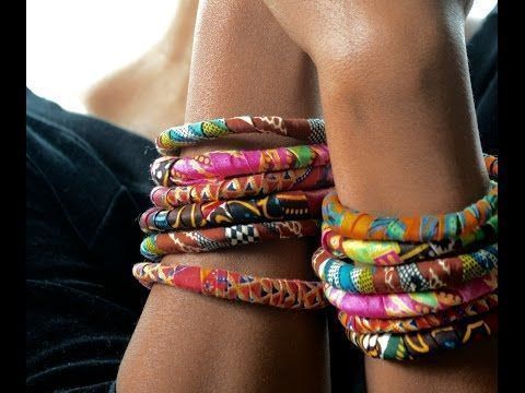 DIY African Print Fabric Bracelets - DIY African Print Fabric Bracelets -   11 diy Bracelets colors ideas