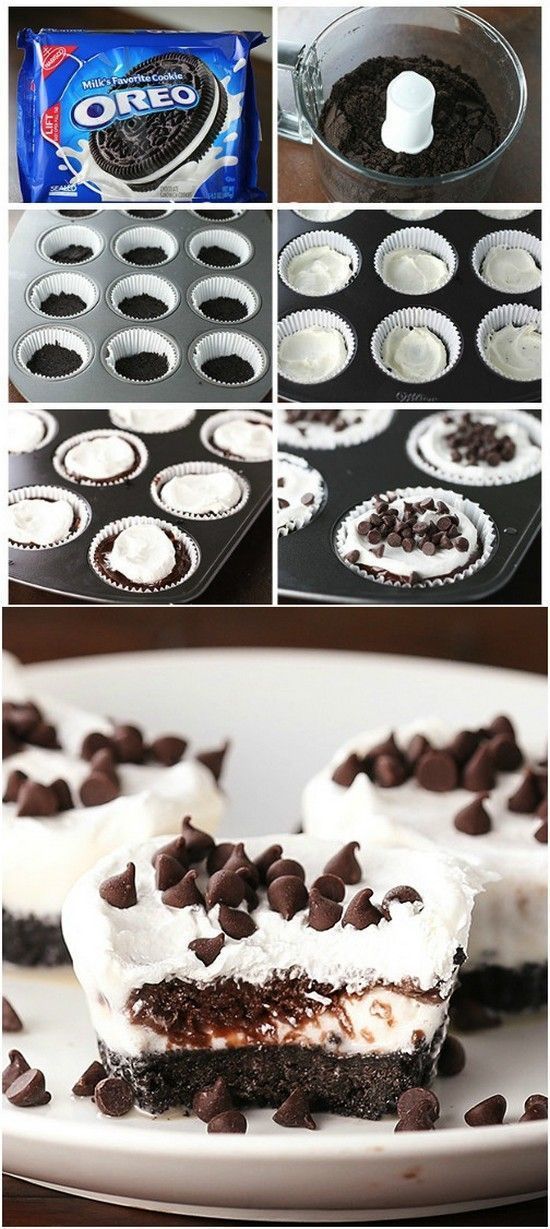Chocolate Lasagna Cupcakes - Chocolate Lasagna Cupcakes -   11 diy Food oreo ideas