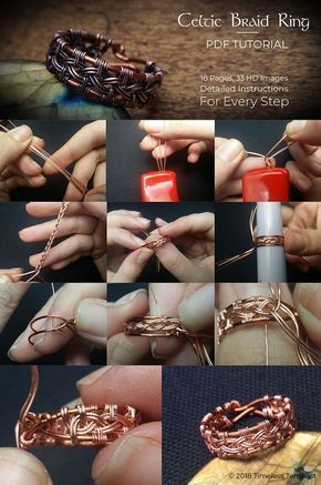 Celtic Knot Ring Wire Wrap Tutorial DIY PDF Book Lesson How to Make Step by Step Pattern Weave Weaving Weaved Wrapping Wrapped - Celtic Knot Ring Wire Wrap Tutorial DIY PDF Book Lesson How to Make Step by Step Pattern Weave Weaving Weaved Wrapping Wrapped -   11 diy Jewelry step by step ideas