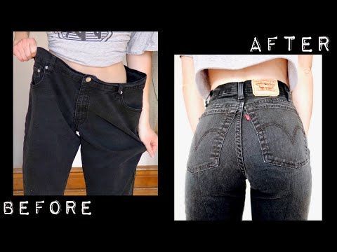 How to Take in OVERSIZED Jeans | 3 ???? Thrift Flips - How to Take in OVERSIZED Jeans | 3 ???? Thrift Flips -   11 thrift store diy Clothes ideas