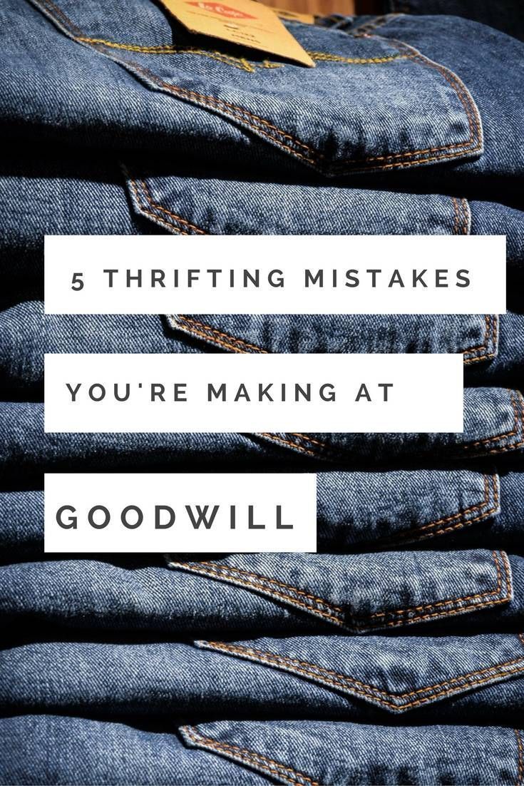 5 Thrifting Mistakes You're Making at Goodwill - Goldwill Digger - 5 Thrifting Mistakes You're Making at Goodwill - Goldwill Digger -   11 thrift store diy Clothes ideas