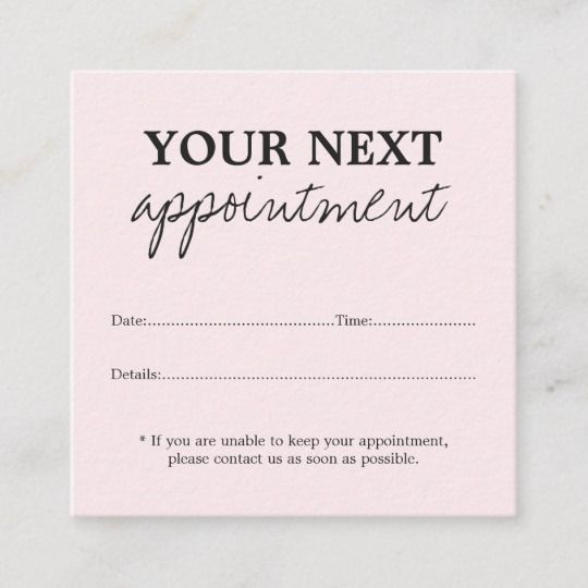Simple Elegant Light Rose Beauty Appointment Card | Zazzle.com - Simple Elegant Light Rose Beauty Appointment Card | Zazzle.com -   12 beauty Salon ideas