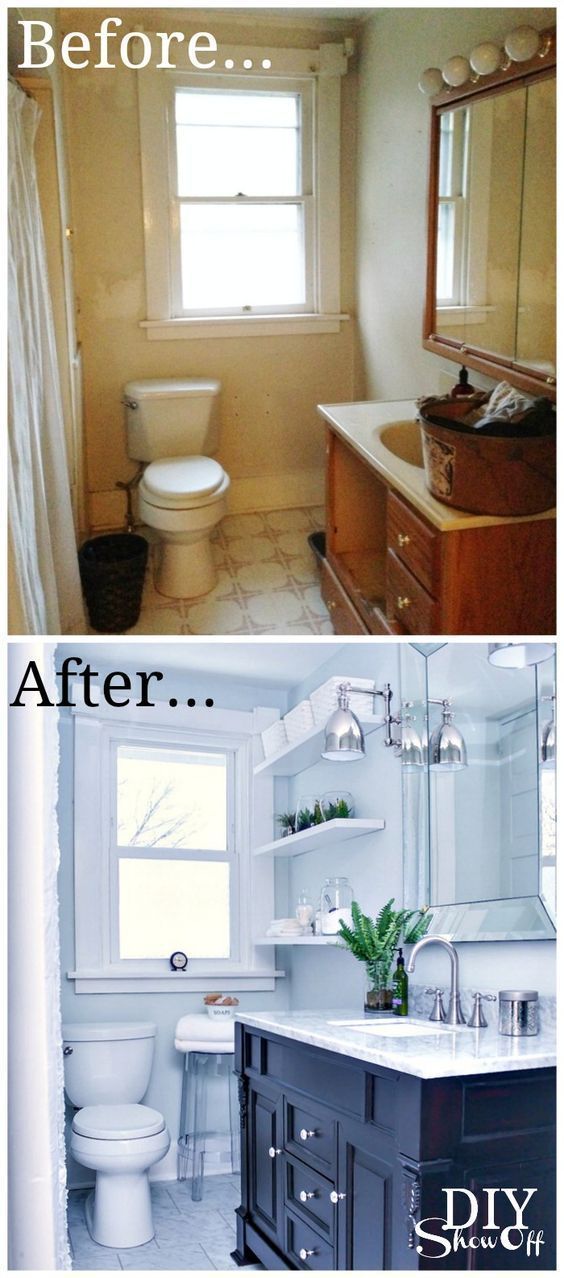 Bathroom Before and After - DIY Show Off ™ - DIY Decorating and Home Improvement Blog - Bathroom Before and After - DIY Show Off ™ - DIY Decorating and Home Improvement Blog -   12 diy Bathroom decorating ideas