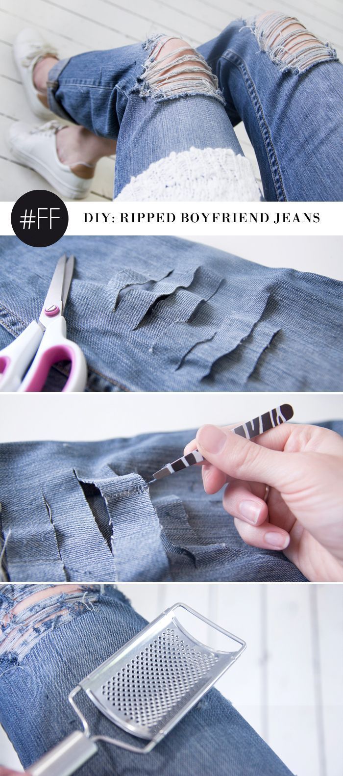 How To Make Ripped Jeans In 5 DIY Methods - How To Make Ripped Jeans In 5 DIY Methods -   12 diy Clothes winter ideas