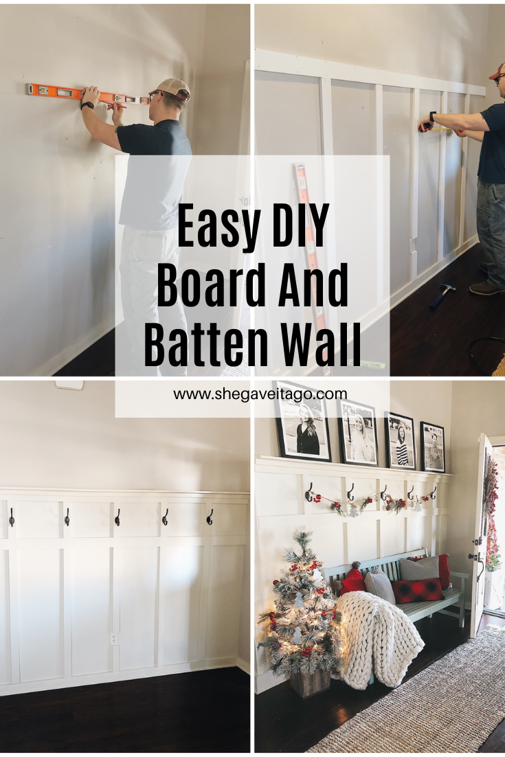 Easy DIY Board and Batten Wall  — She Gave It A Go - Easy DIY Board and Batten Wall  — She Gave It A Go -   12 diy Room renovation ideas