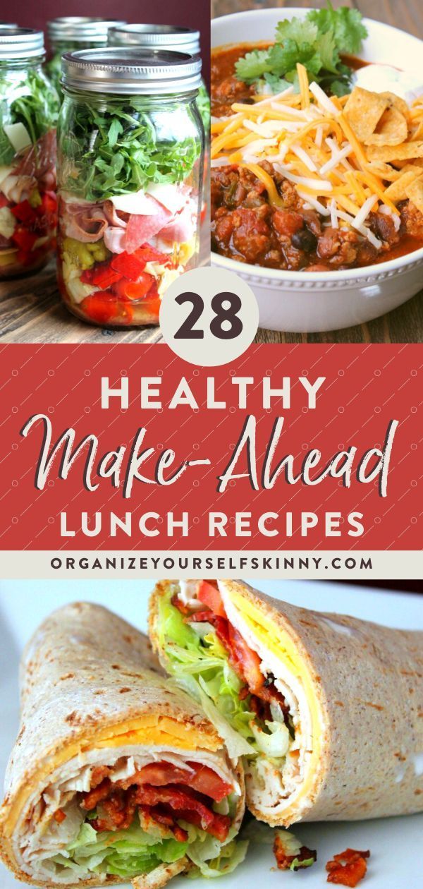 28 Healthy Make-Ahead Lunch Recipes - Organize Yourself Skinny - 28 Healthy Make-Ahead Lunch Recipes - Organize Yourself Skinny -   12 fitness Meals mens ideas