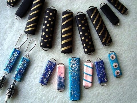 PAPER BEADS from paper clips, how to diy jewelry making, recycling - PAPER BEADS from paper clips, how to diy jewelry making, recycling -   13 diy Paper jewelry ideas