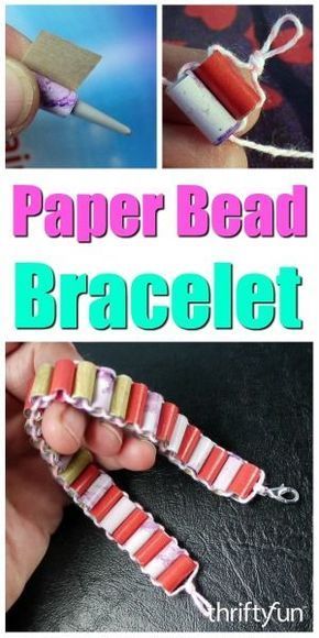 Making a Paper Bead Bracelet - Making a Paper Bead Bracelet -   13 diy Paper jewelry ideas