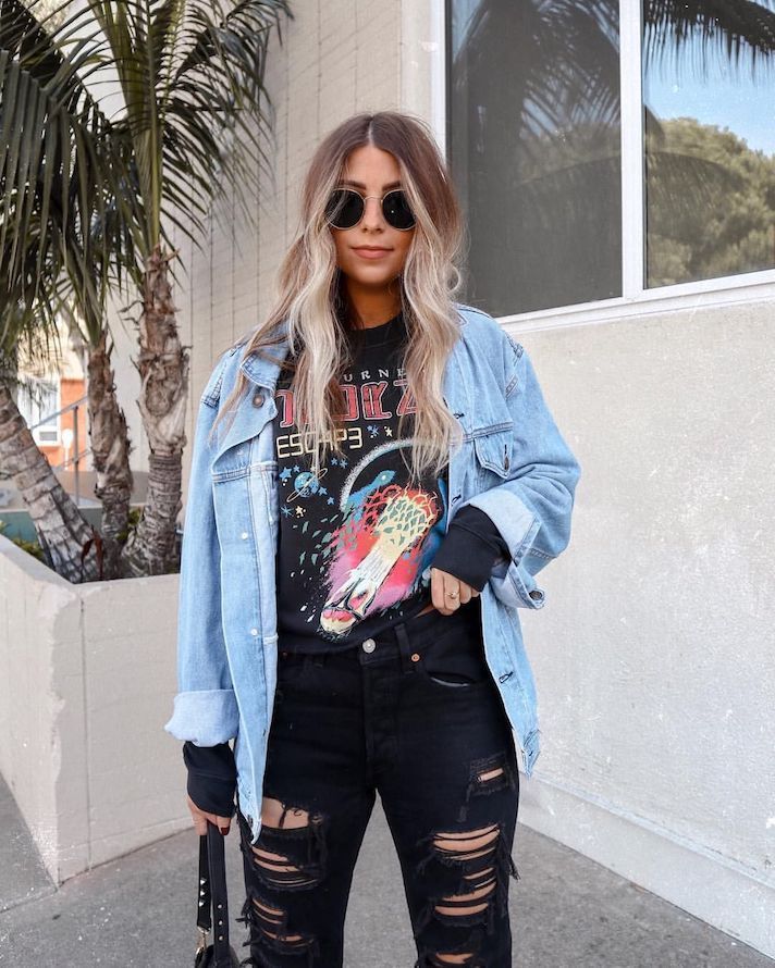 There Is Endless Street Style Inspiration for How to Make Ripped Jeans Look Chic AF - There Is Endless Street Style Inspiration for How to Make Ripped Jeans Look Chic AF -   13 style Inspiration rock ideas