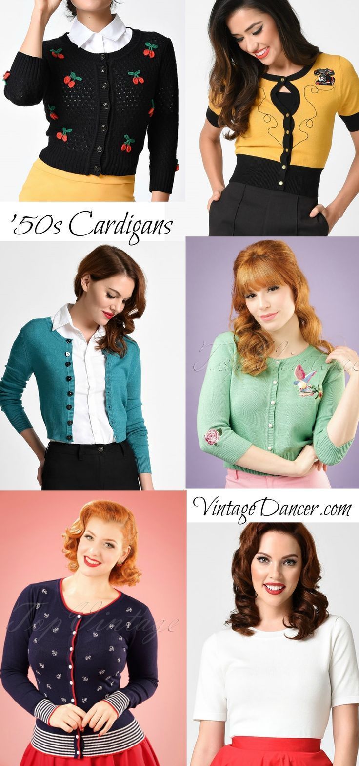 1950s Sweaters, 50s Cardigans, 50s Jumpers - 1950s Sweaters, 50s Cardigans, 50s Jumpers -   13 style Vintage classic ideas