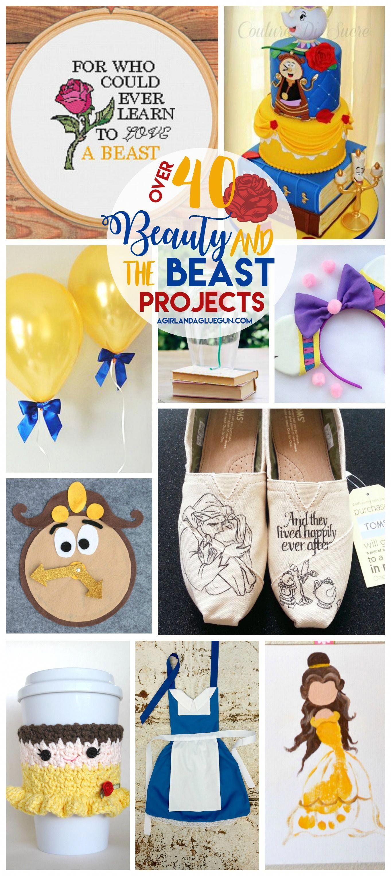 Beauty and the Beast roundup - A girl and a glue gun - Beauty and the Beast roundup - A girl and a glue gun -   14 beauty And The Beast diy ideas