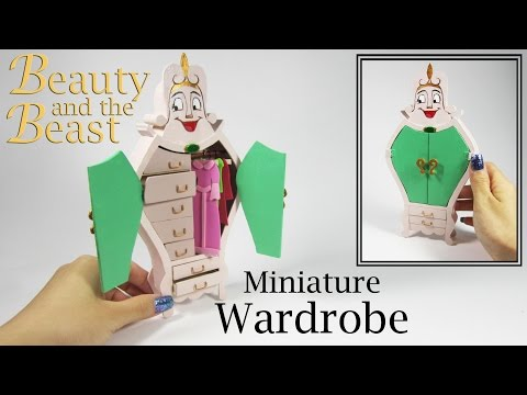 Miniature DIY: Beauty and the Beast Wardrobe - Miniature DIY: Beauty and the Beast Wardrobe -   14 beauty And The Beast diy ideas