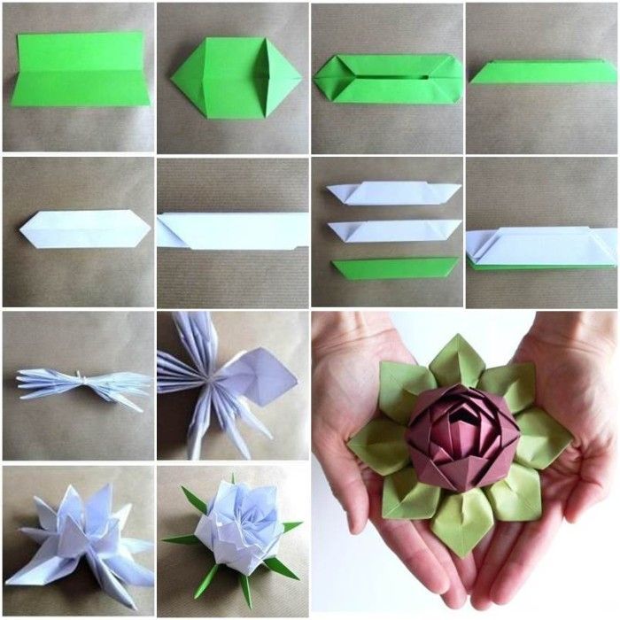 How to Fold Beautiful Origami Lotus Flower - How to Fold Beautiful Origami Lotus Flower -   14 beauty Flowers lotus ideas
