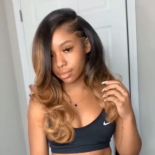 We are loving this custom color on our Brazilian Body Wave ? - We are loving this custom color on our Brazilian Body Wave ? -   14 beauty Model black hair ideas