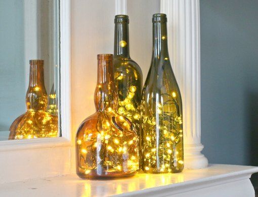 How to Put Christmas Lights in a Wine Bottle | eHow.com - How to Put Christmas Lights in a Wine Bottle | eHow.com -   14 diy Christmas Decorations wine bottles ideas