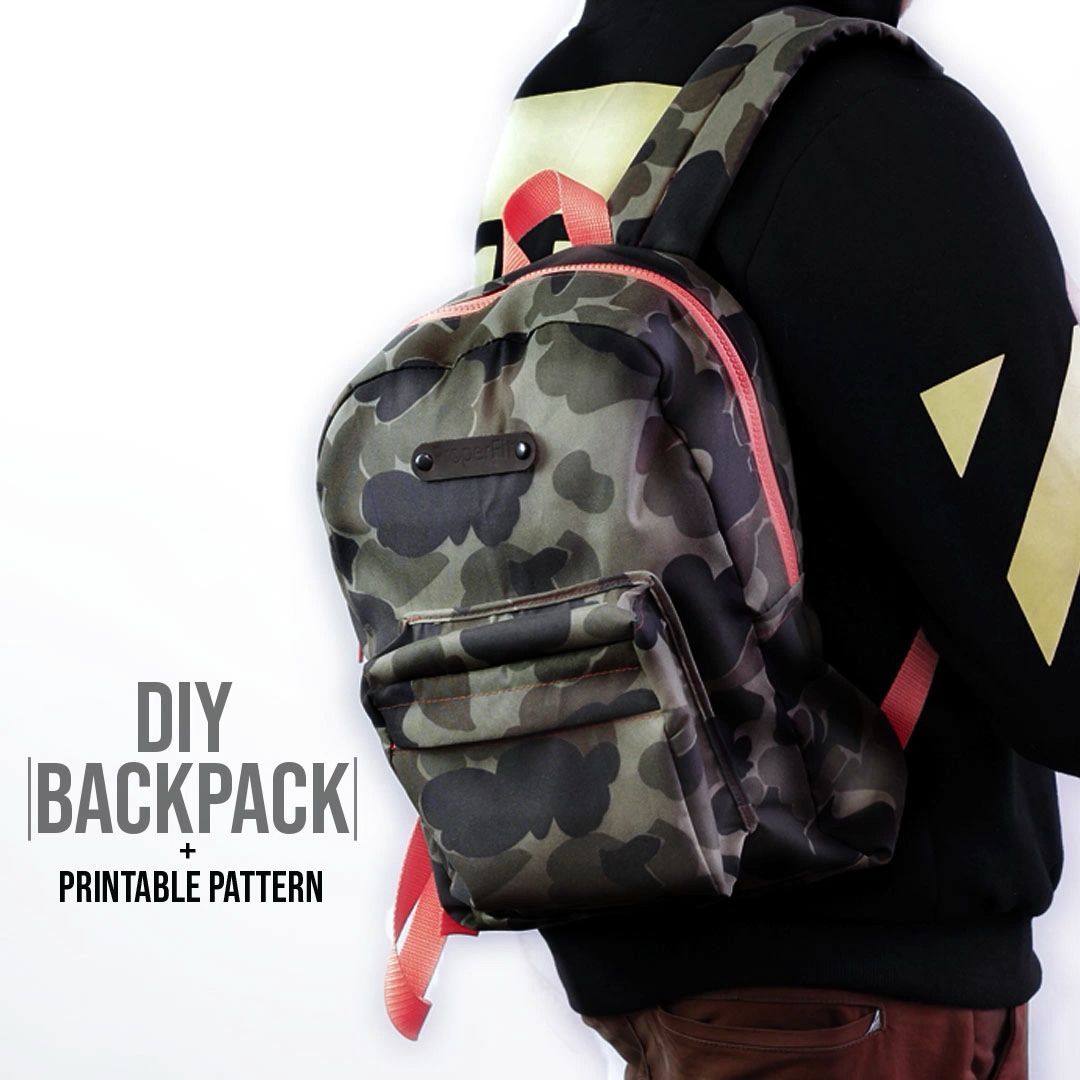 Backpack DIY + Printable Pattern - Backpack DIY + Printable Pattern -   14 diy Fashion bags ideas