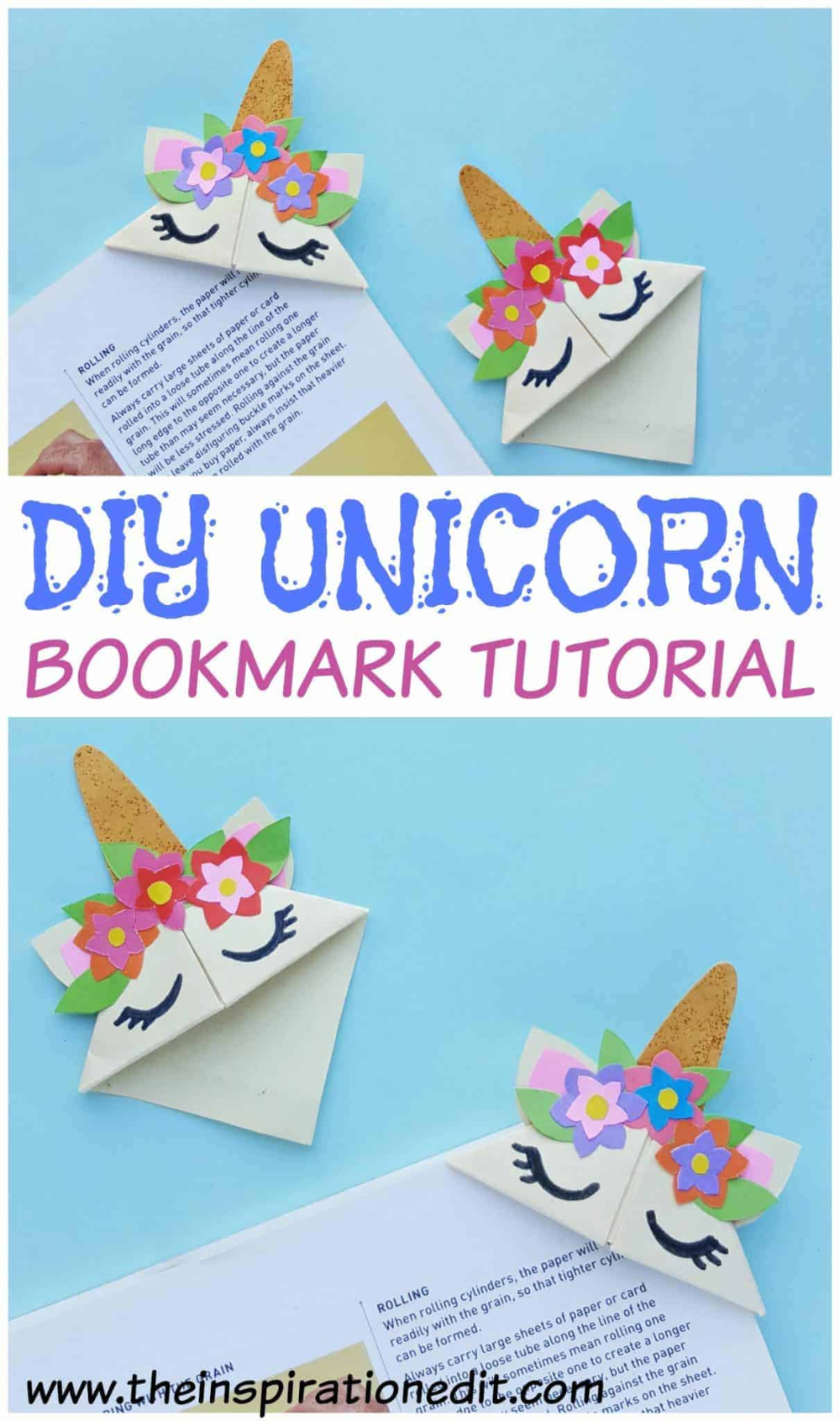 Easy DIY Unicorn Bookmark Craft For Kids · The Inspiration Edit - Easy DIY Unicorn Bookmark Craft For Kids · The Inspiration Edit -   14 diy Paper bookmarks ideas