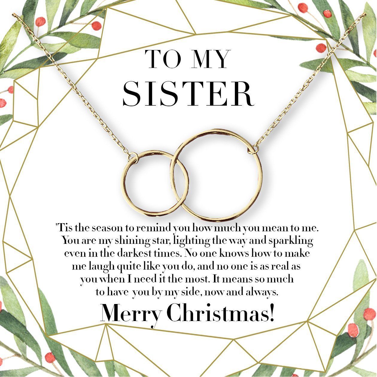 Christmas Gift for Sister Necklace - Christmas Gift for Sister Necklace -   14 diy Presents for sister ideas