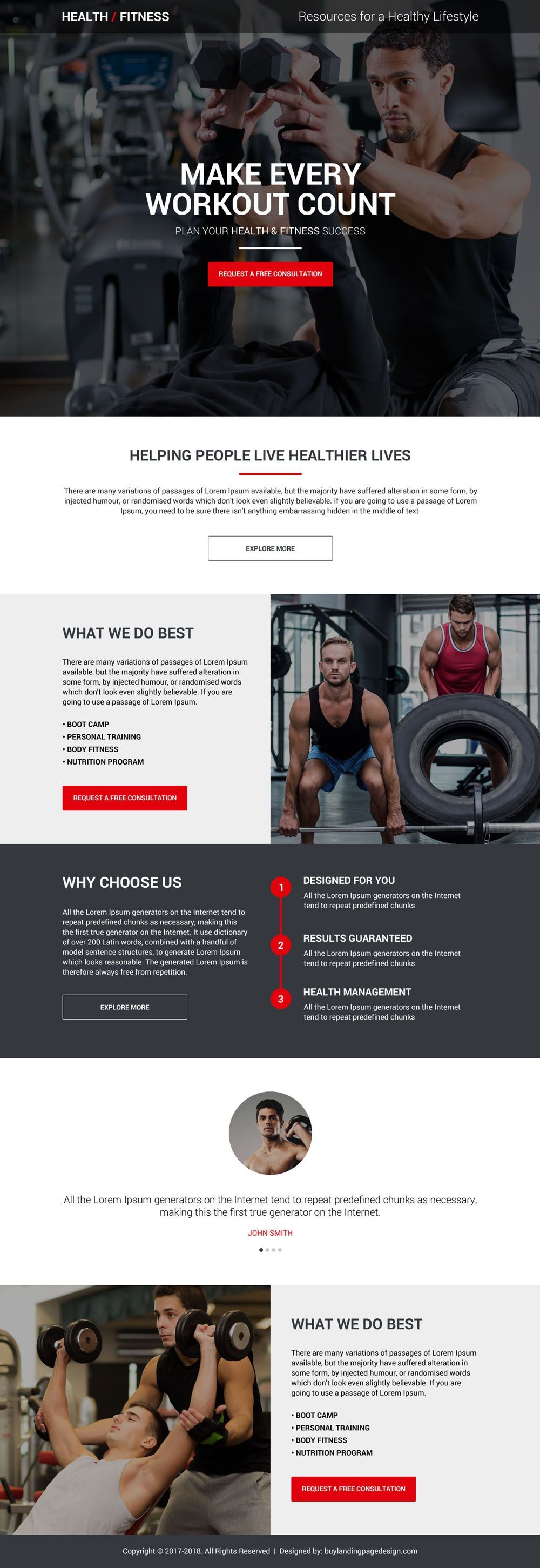health-and-fitness-free-consultation-lp-10 | Health and Fitness Landing Page preview. - health-and-fitness-free-consultation-lp-10 | Health and Fitness Landing Page preview. -   14 fitness Design concept ideas