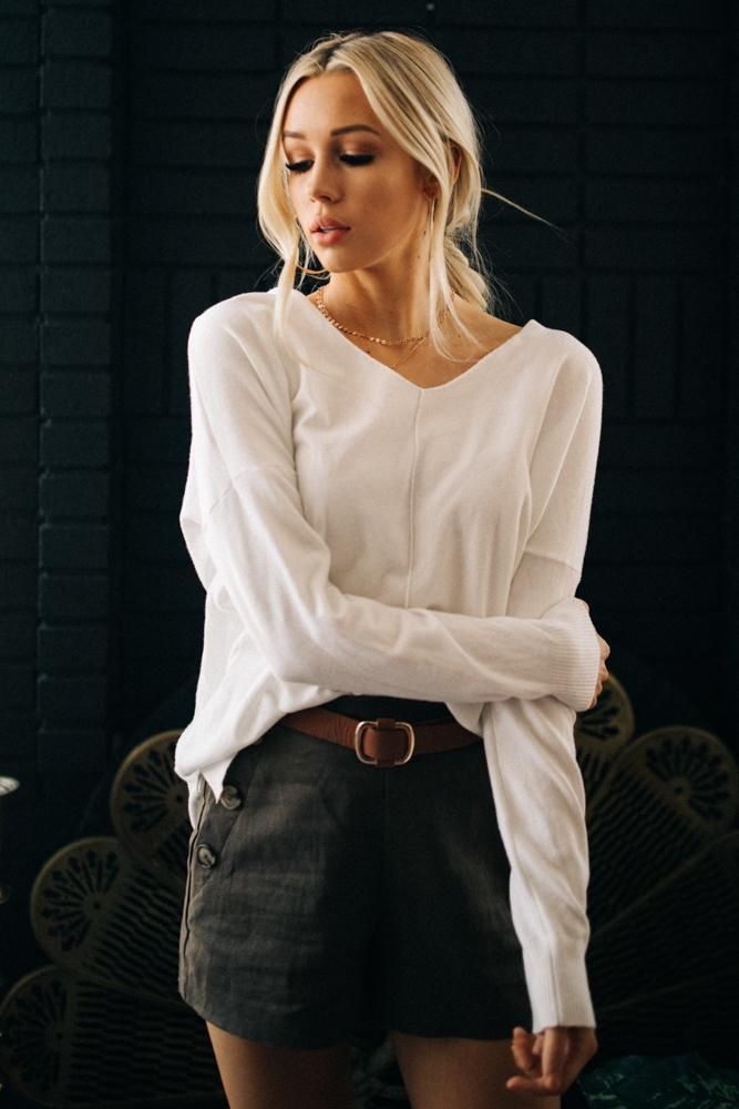 The Weekender Sweater in White - The Weekender Sweater in White -   14 sheek style Chic ideas