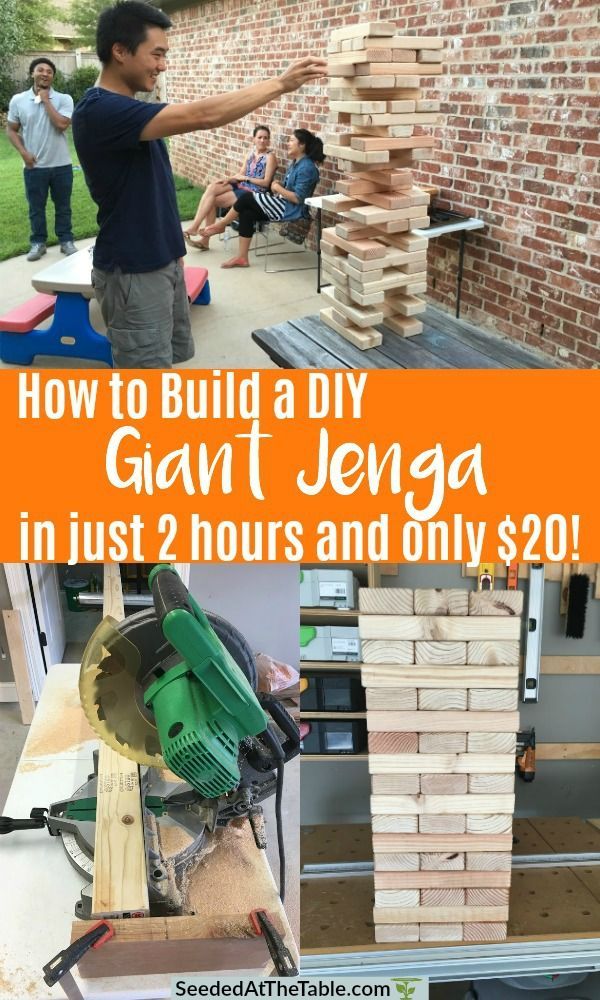 How to Build a DIY Giant Jenga Yard Game in Just TWO Hours and Only TWENTY Dollars - How to Build a DIY Giant Jenga Yard Game in Just TWO Hours and Only TWENTY Dollars -   15 diy 100 inspiration ideas