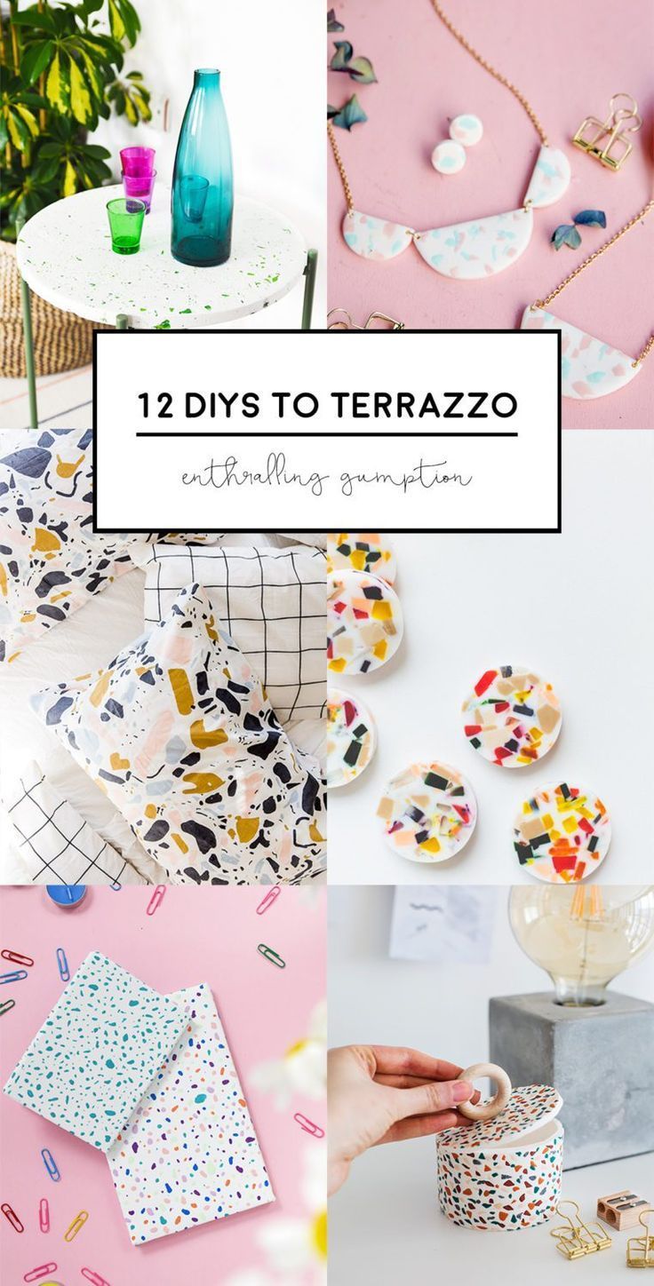 12 DIYS to Terrazzo | Enthralling gumption - 12 DIYS to Terrazzo | Enthralling gumption -   15 diy 100 inspiration ideas