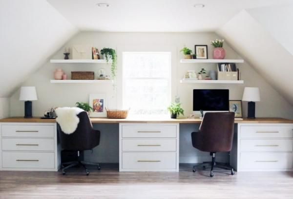 An Ikea Hack worth repeating | the studio desks | Jones Design Company - An Ikea Hack worth repeating | the studio desks | Jones Design Company -   15 diy Apartment desk ideas