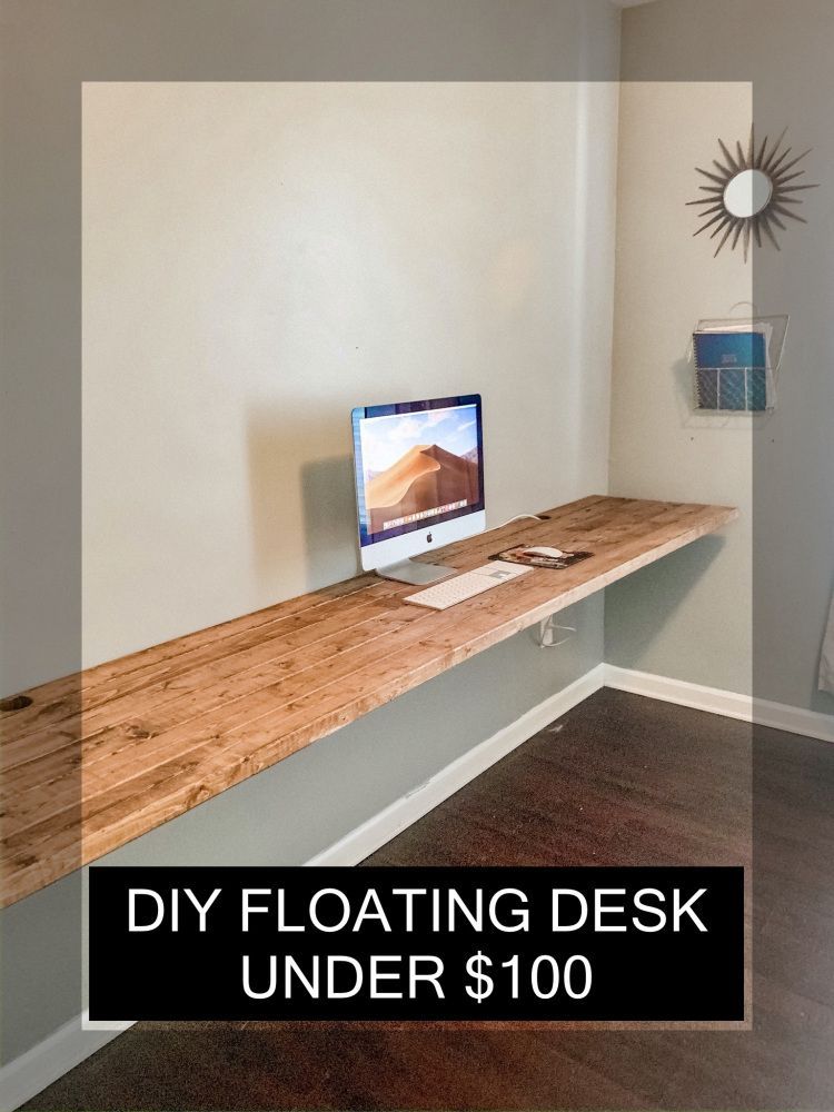 Budget Floating Desk - Budget Floating Desk -   15 diy Apartment desk ideas