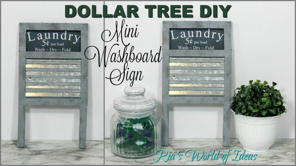 How to Make Dollar Tree DIY Washboard Laundry Room Sign - How to Make Dollar Tree DIY Washboard Laundry Room Sign -   15 diy Dollar Tree farmhouse ideas