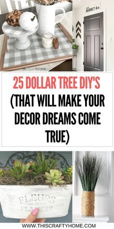 25 DIY Dollar Tree Crafts (That will totally fulfill your farmhouse decor dreams) - 25 DIY Dollar Tree Crafts (That will totally fulfill your farmhouse decor dreams) -   15 diy Dollar Tree farmhouse ideas