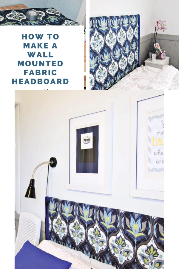 DIY Wall Mounted Fabric Headboard - DIY Wall Mounted Fabric Headboard -   diy Headboard canvas