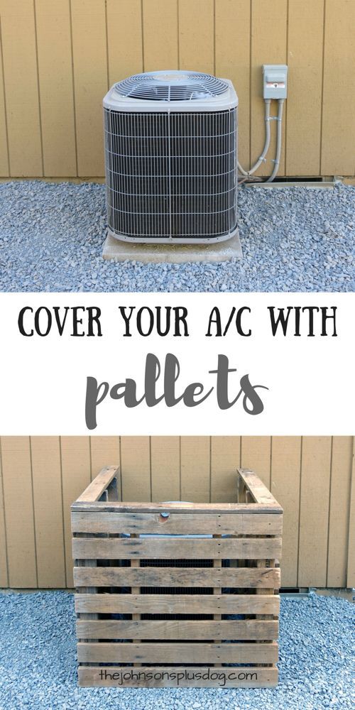 AC Unit Cover You Can Make In Just 45 Minutes With Pallets - AC Unit Cover You Can Make In Just 45 Minutes With Pallets -   15 diy Home Decor unique ideas