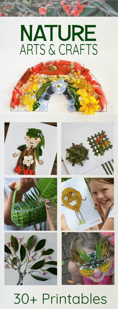 Nature Arts and Crafts Printable Activity Pack for Kids - Nature Arts and Crafts Printable Activity Pack for Kids -   15 diy Kids nature ideas