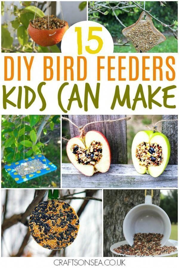 Easy Bird Feeders Kids Can Make - Easy Bird Feeders Kids Can Make -   15 diy Kids nature ideas