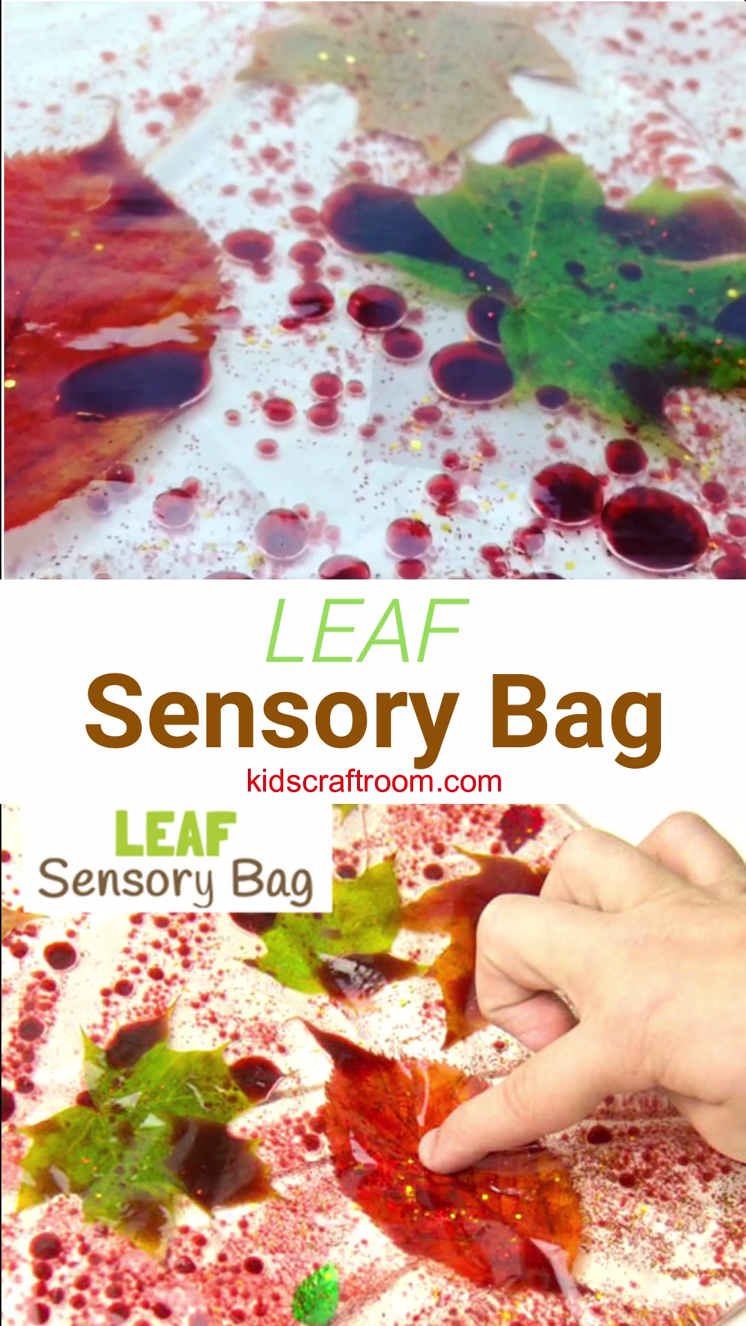 Leaf Sensory Bag - Leaf Sensory Bag -   15 diy Kids nature ideas
