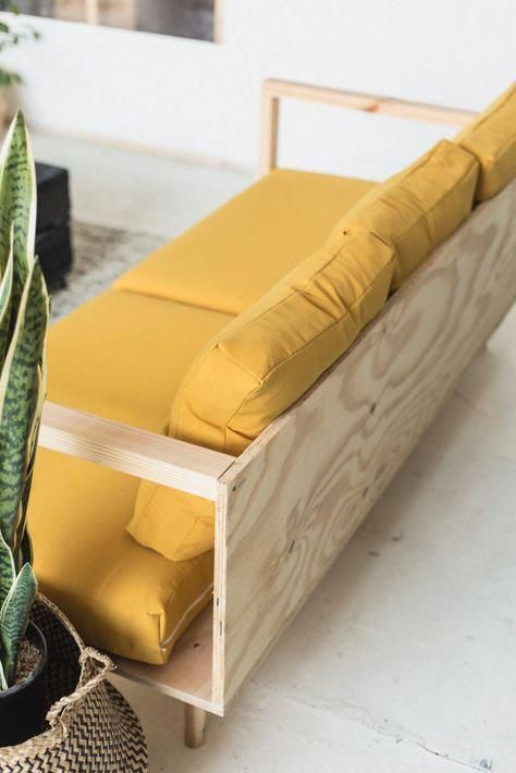 Make Yourself Comfortable with this Easy DIY Wooden Studio Sofa | Fall For DIY - Make Yourself Comfortable with this Easy DIY Wooden Studio Sofa | Fall For DIY -   15 diy Muebles sillones ideas