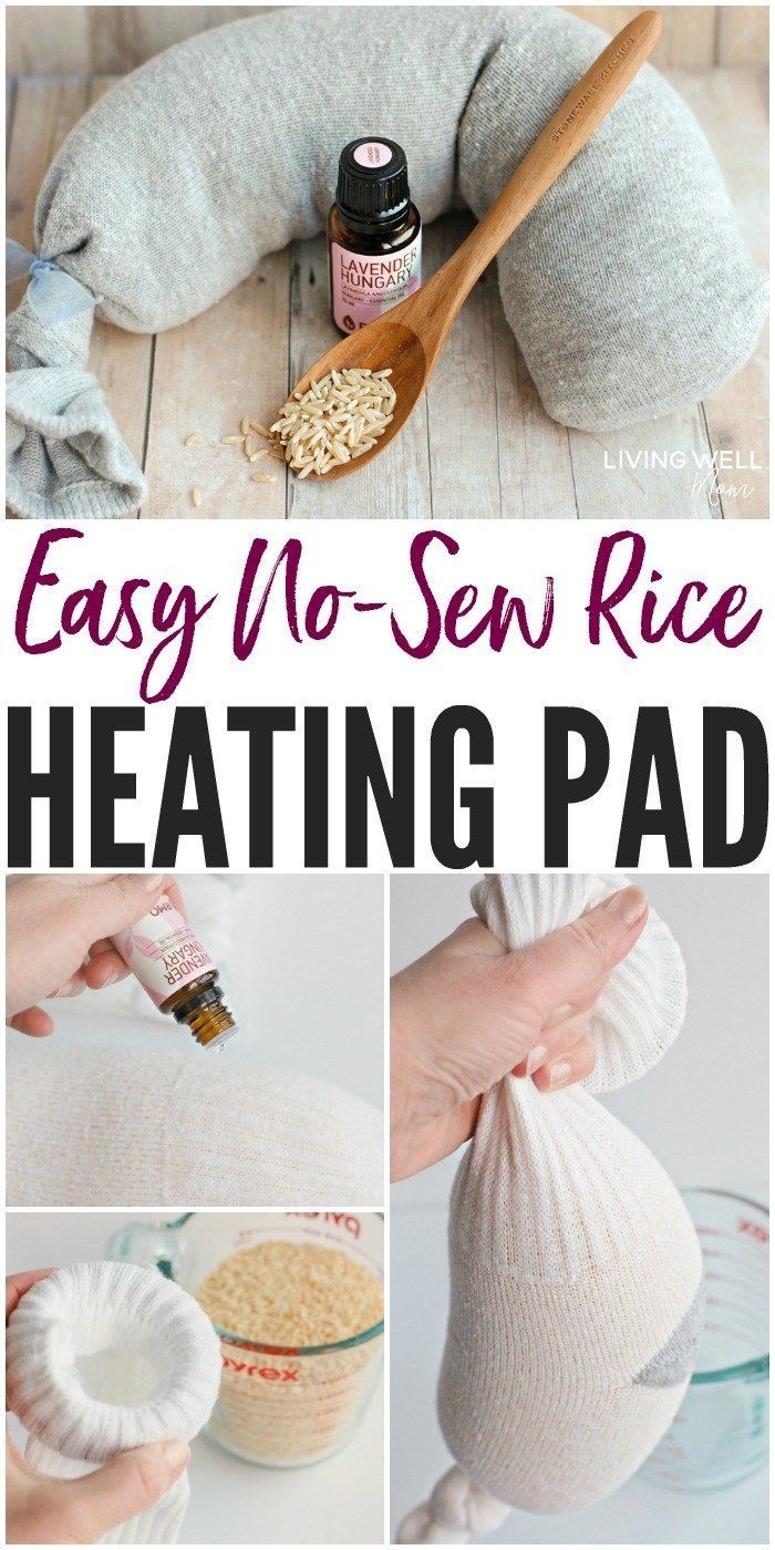 Easy No Sew DIY Rice Heating Pad - Living Well Mom - Easy No Sew DIY Rice Heating Pad - Living Well Mom -   15 diy Presents sewing ideas
