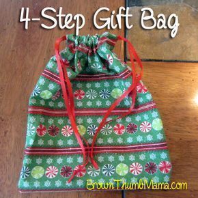 Sew an Easy Drawstring Gift Bag - Sew an Easy Drawstring Gift Bag -   15 diy Presents sewing ideas