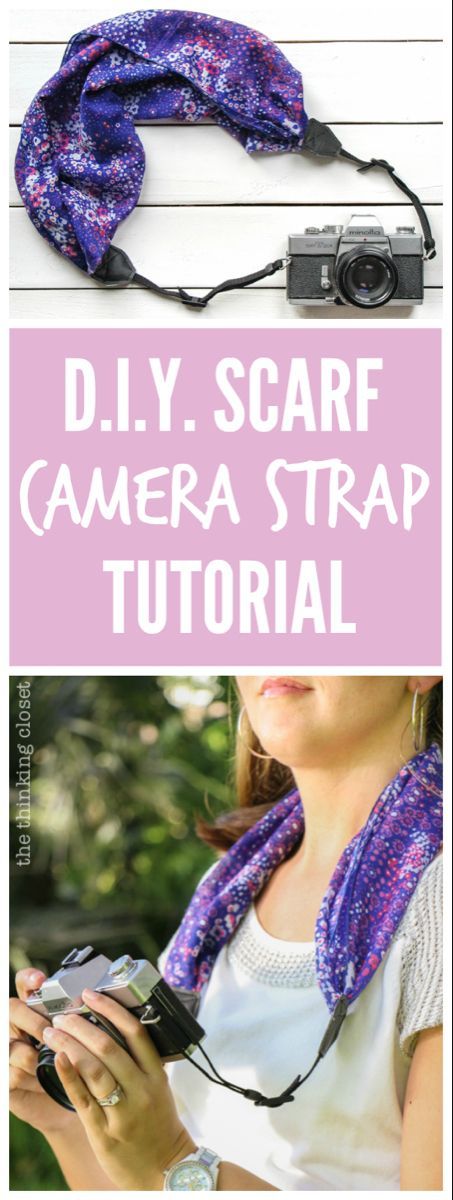 DIY Scarf Camera Strap - the thinking closet - DIY Scarf Camera Strap - the thinking closet -   15 diy Presents sewing ideas