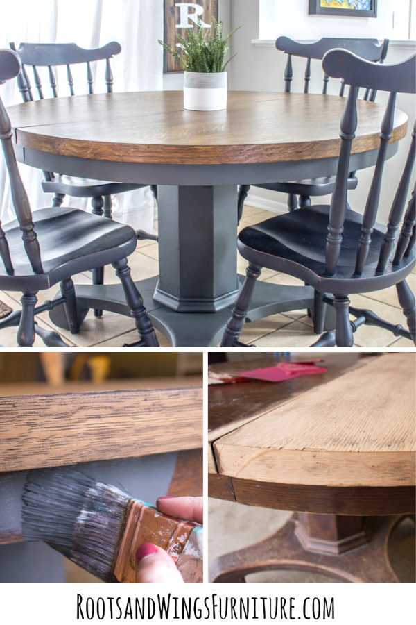 Round Dining Table Makeover - Round Dining Table Makeover -   15 diy Table refinishing ideas