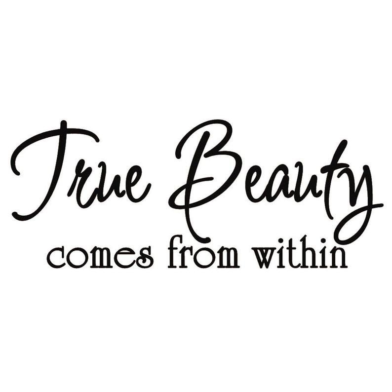 VWAQ True Beauty Comes from within Vinyl Wall Quote Lettering Decal - VWAQ True Beauty Comes from within Vinyl Wall Quote Lettering Decal -   15 true beauty Quotes ideas