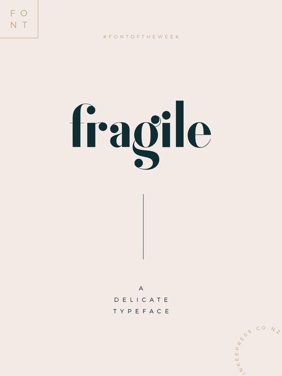 Fragile - A Delicate Typeface - Fragile - A Delicate Typeface -   16 beauty Logo fonts ideas