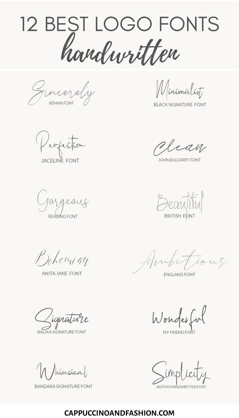 16 beauty Logo fonts ideas