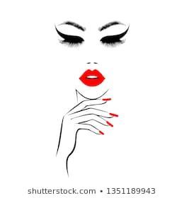 Vergelijkbare afbeeldingen, stockfoto‘s en vectoren van Beautiful girl face with red lips, lush eyelashes, hand with red manicure nails. Beauty Logo. Vector illustration-1121613893 - Vergelijkbare afbeeldingen, stockfoto‘s en vectoren van Beautiful girl face with red lips, lush eyelashes, hand with red manicure nails. Beauty Logo. Vector illustration-1121613893 -   16 beauty Logo lips ideas