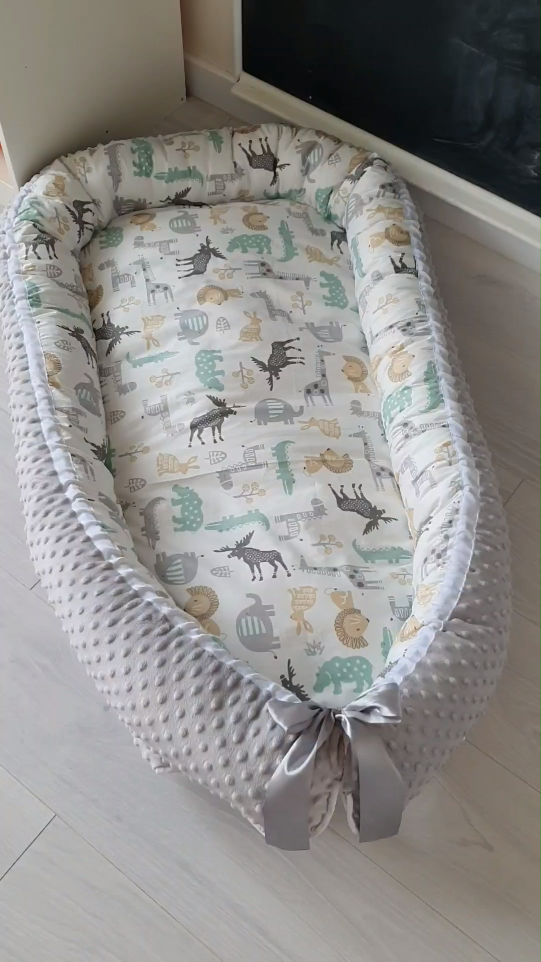 Baby nest Baby cocoon Baby nest bed with zoo animals Woodland nursery Newborn lounger Cosleeper - Baby nest Baby cocoon Baby nest bed with zoo animals Woodland nursery Newborn lounger Cosleeper -   16 diy Baby bed ideas