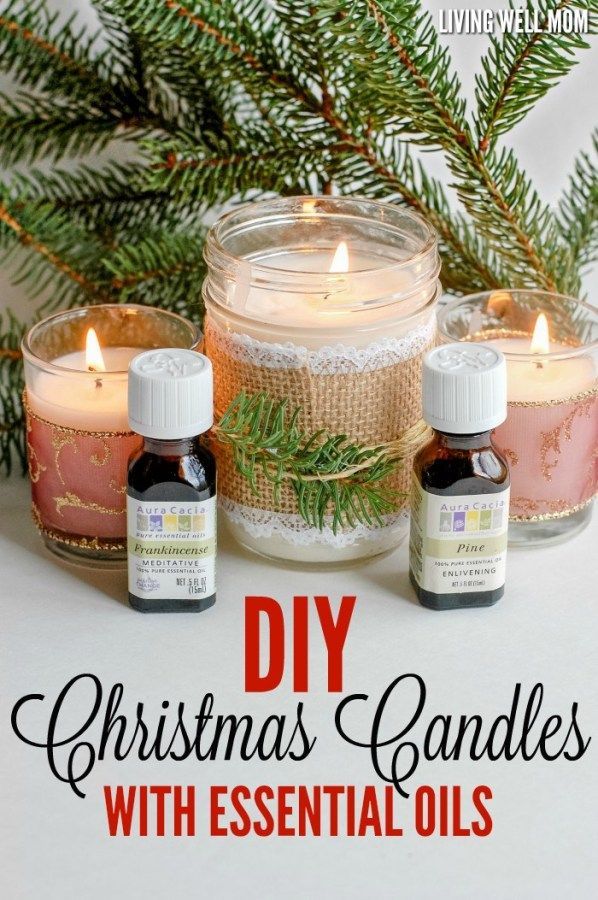 DIY Christmas Candles with Essential Oils - DIY Christmas Candles with Essential Oils -   16 diy Christmas candles ideas