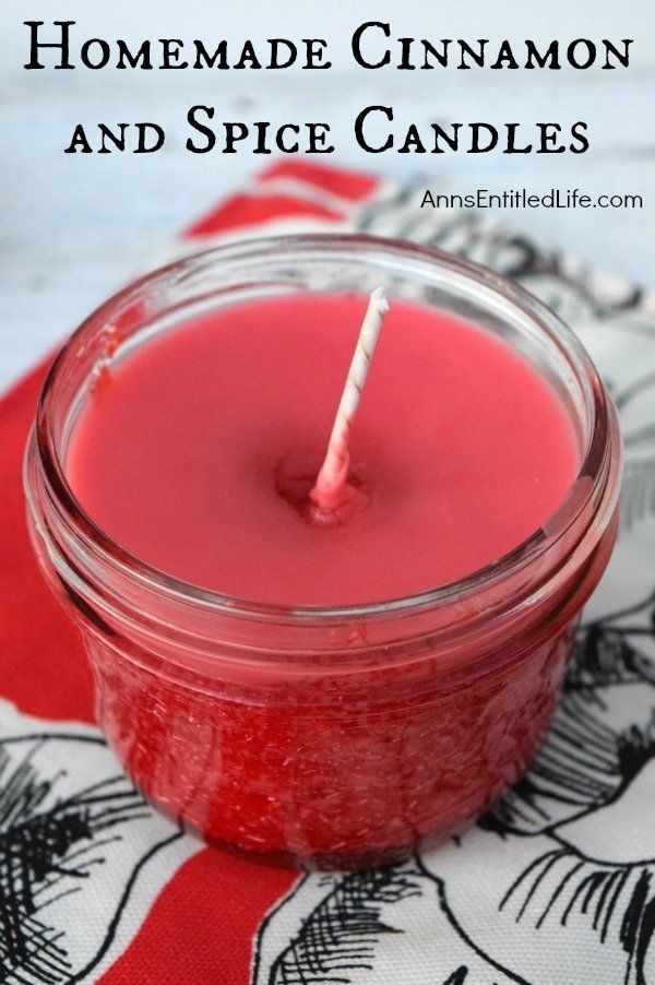 Homemade Cinnamon and Spice Candles - Homemade Cinnamon and Spice Candles -   16 diy Christmas candles ideas