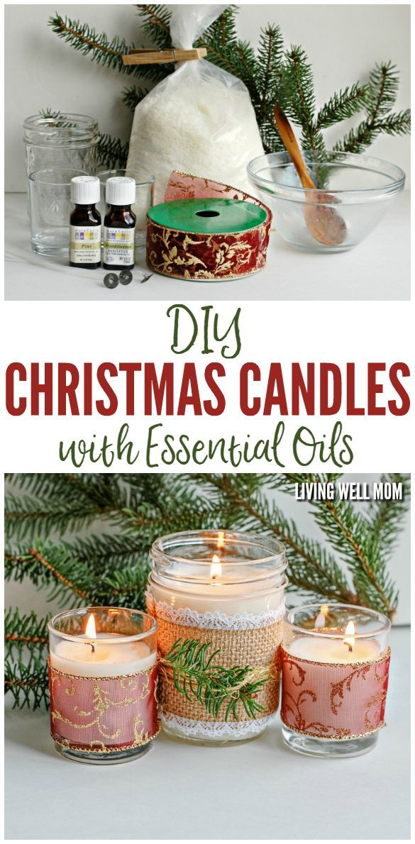 DIY Christmas Candles with Essential Oils - DIY Christmas Candles with Essential Oils -   16 diy Christmas candles ideas