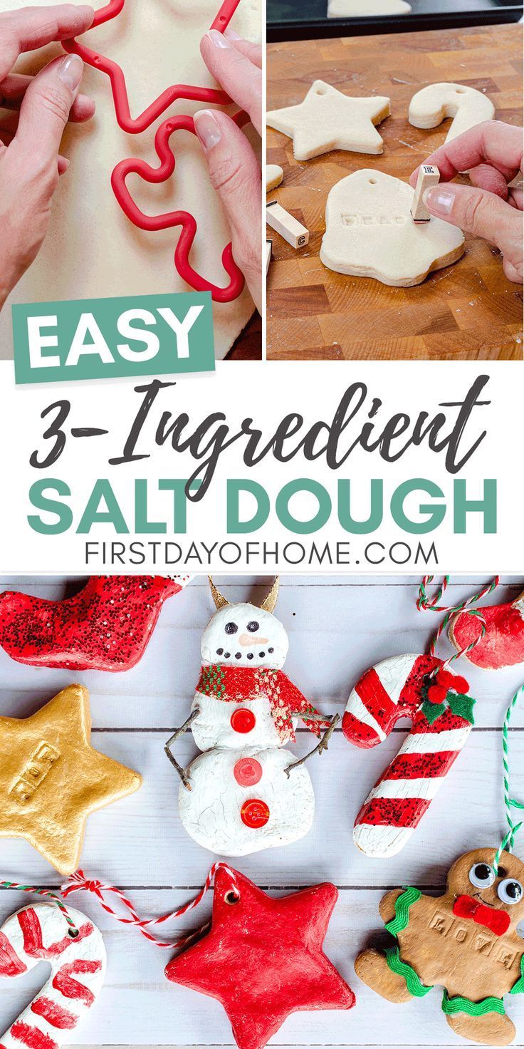 Salt Dough Ornaments - Salt Dough Ornaments -   16 diy Christmas kids ideas